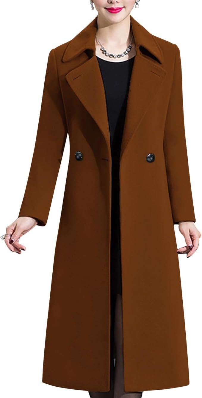 Ella Elegant Coat in Brown