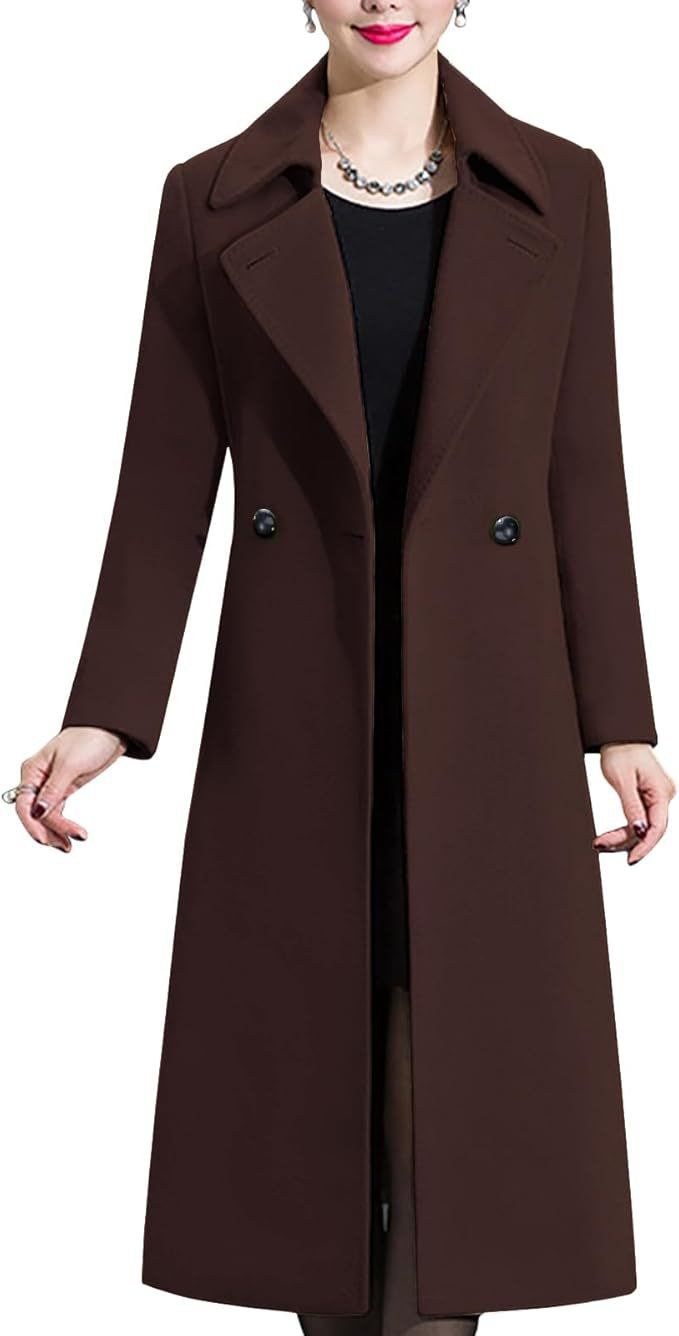 Ella Elegant Coat in Coffee
