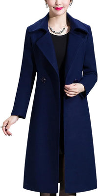 Ella Elegant Coat in Navy