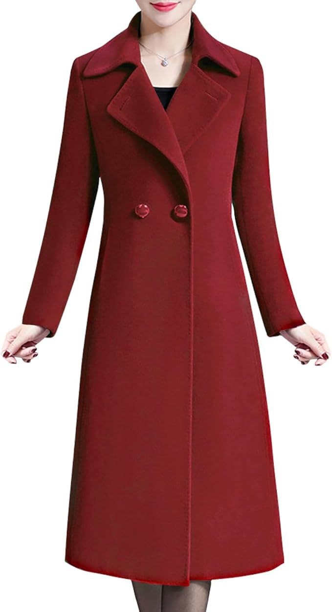 Ella Elegant Coat in Red