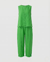 Ella Linen Set in Green