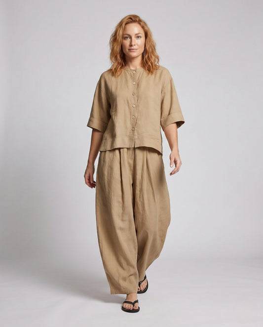 Elodie Casual Linen Trousers