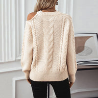 Elodie Elegant Knit Sweater with Puff Sleeve