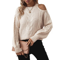 Elodie Elegant Knit Sweater with Puff Sleeve