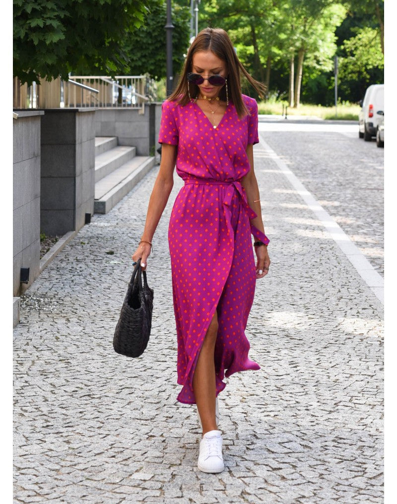 Elody™ Elegant Tummy Covering Dress in Light purple