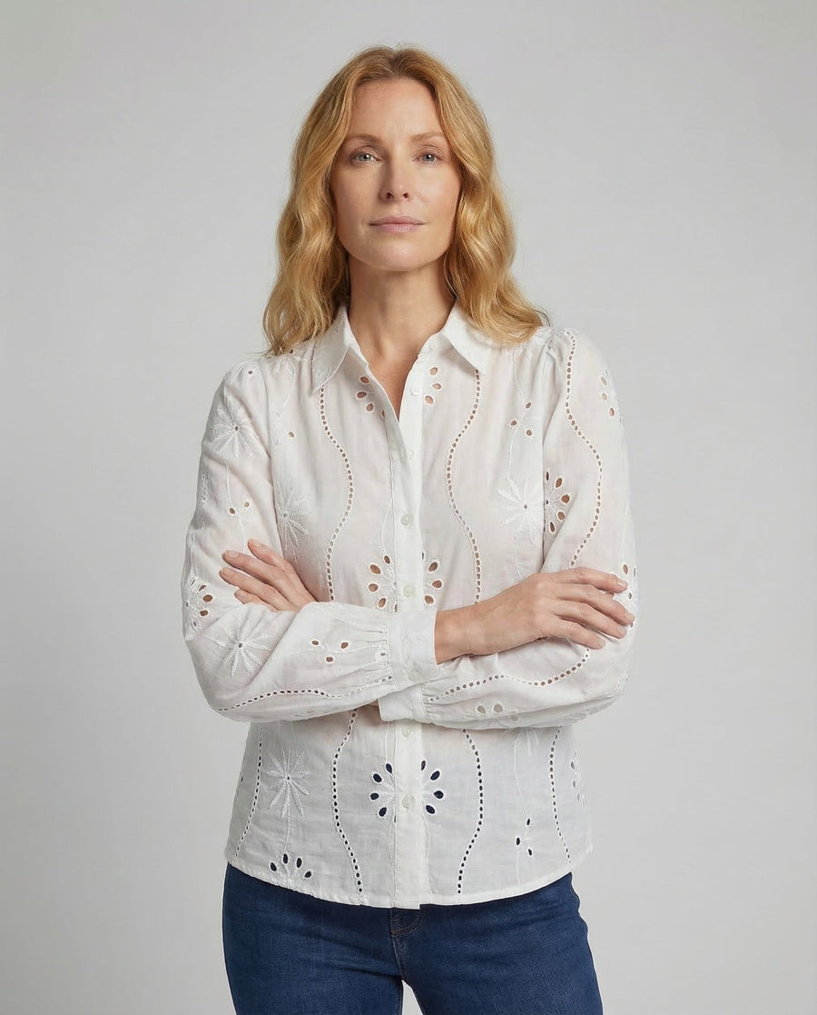 Eloise Blouse with Embroidery