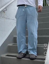 Eloise Casual Trousers in Sky Blue