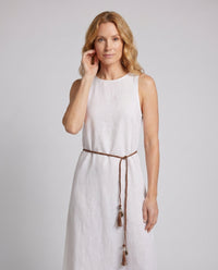 Eloise Elegant Linen Maxi Dress
