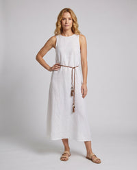 Eloise Elegant Linen Maxi Dress
