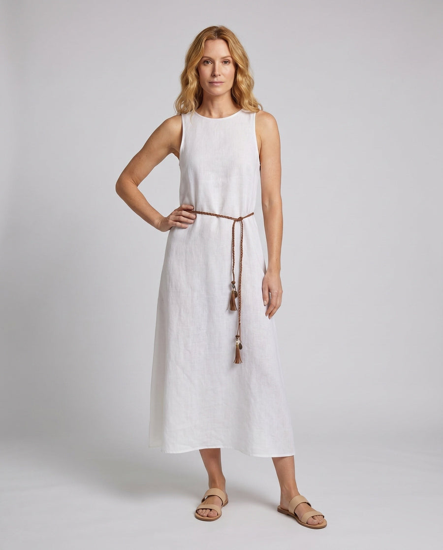 Eloise Elegant Linen Maxi Dress