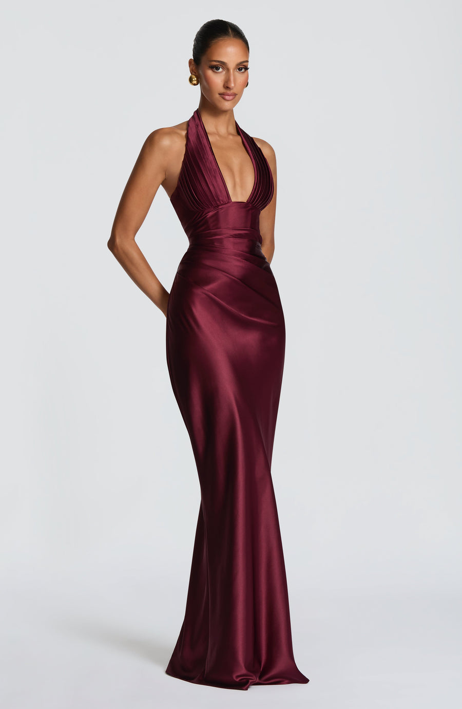 Rae Maxi Dress – Cherry Lacquer