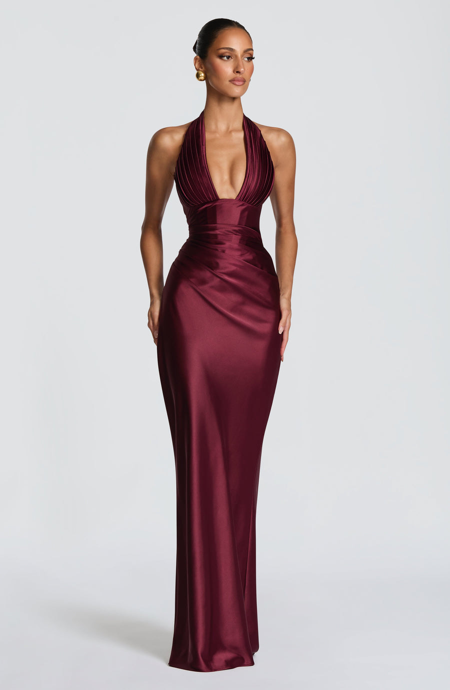 Rae Maxi Dress – Cherry Lacquer