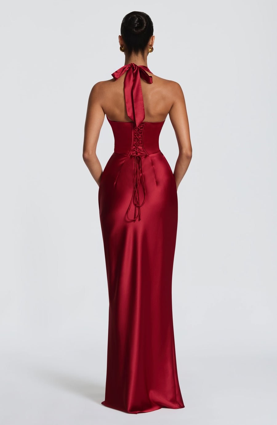 Rae Maxi Dress – Deep Red