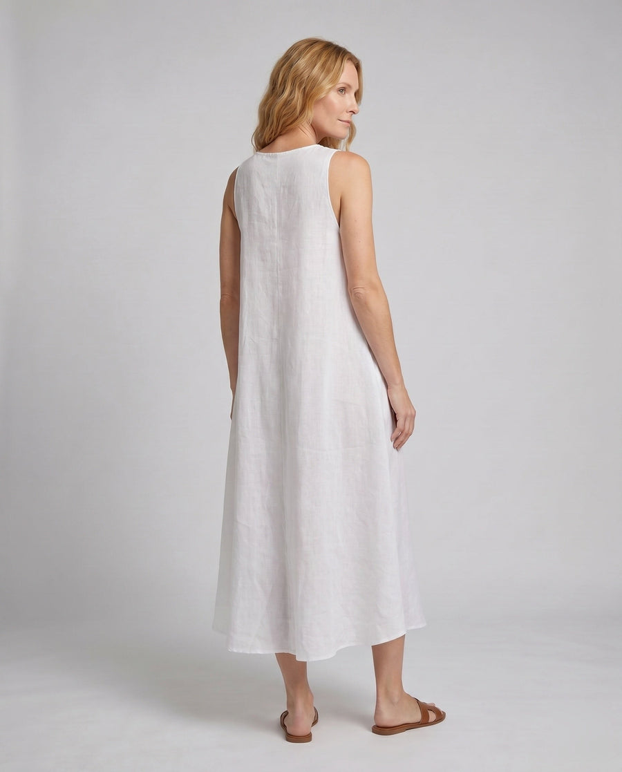 Elsie Airy Linen Maxi Dress