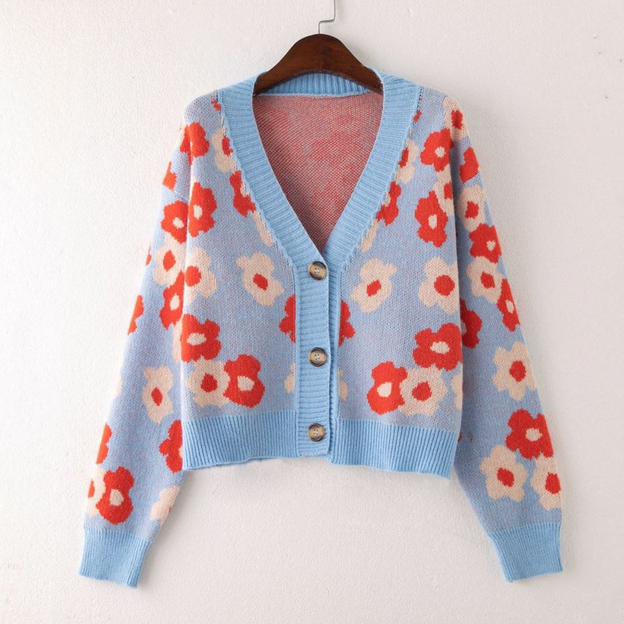 Elsie Cardigan in Blue