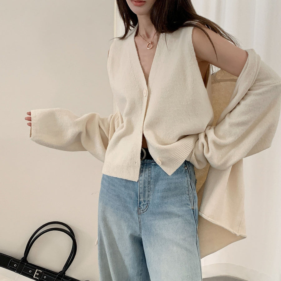 Elsie Knit Cardigan with Button Front