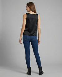 Elsie Silk Top in Black