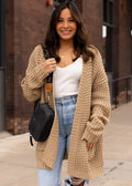 Elsie Camel Cardigan