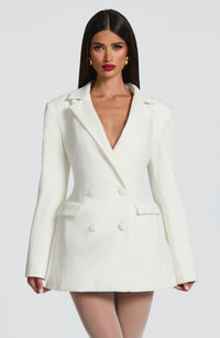Hillary Mini Dress – Ivory