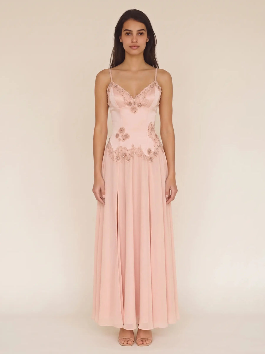 EMBERLY MAXI DRESS Blush 1