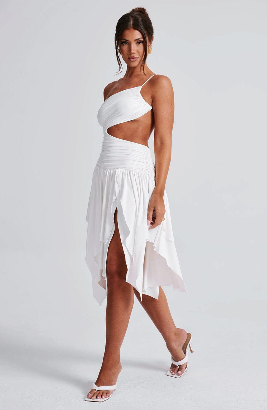 Harriet Midi Dress - White