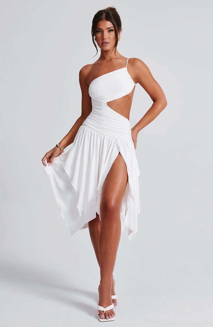 Harriet Midi Dress - White