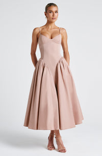 Hermione Midi Dress – Clay