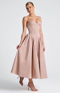 Hermione Midi Dress – Clay