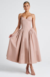 Hermione Midi Dress – Clay