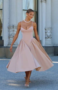 Hermione Midi Dress – Clay