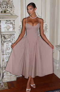 Hermione Midi Dress – Clay