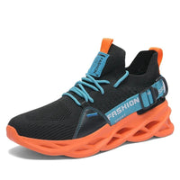 Emil Lightweight Sneakers in Black Orange
