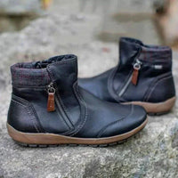 Emil Orthopaedic Boots with Zip Front in Black