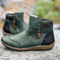 Emil Orthopaedic Boots with Zip Front in Green