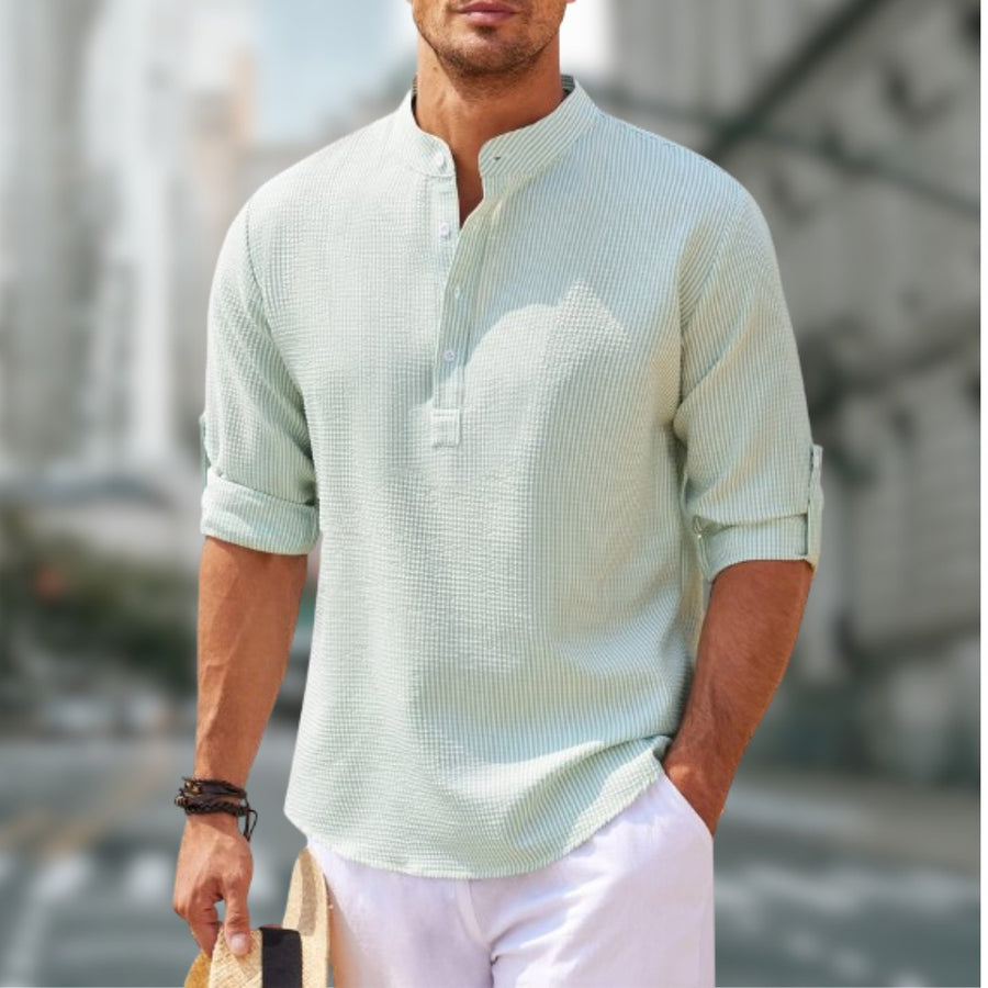 Emil Shirt with Stand Collar