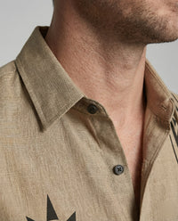 Emile Casual Linen Shirt with Short Sleeve