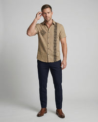 Emile Casual Linen Shirt with Short Sleeve