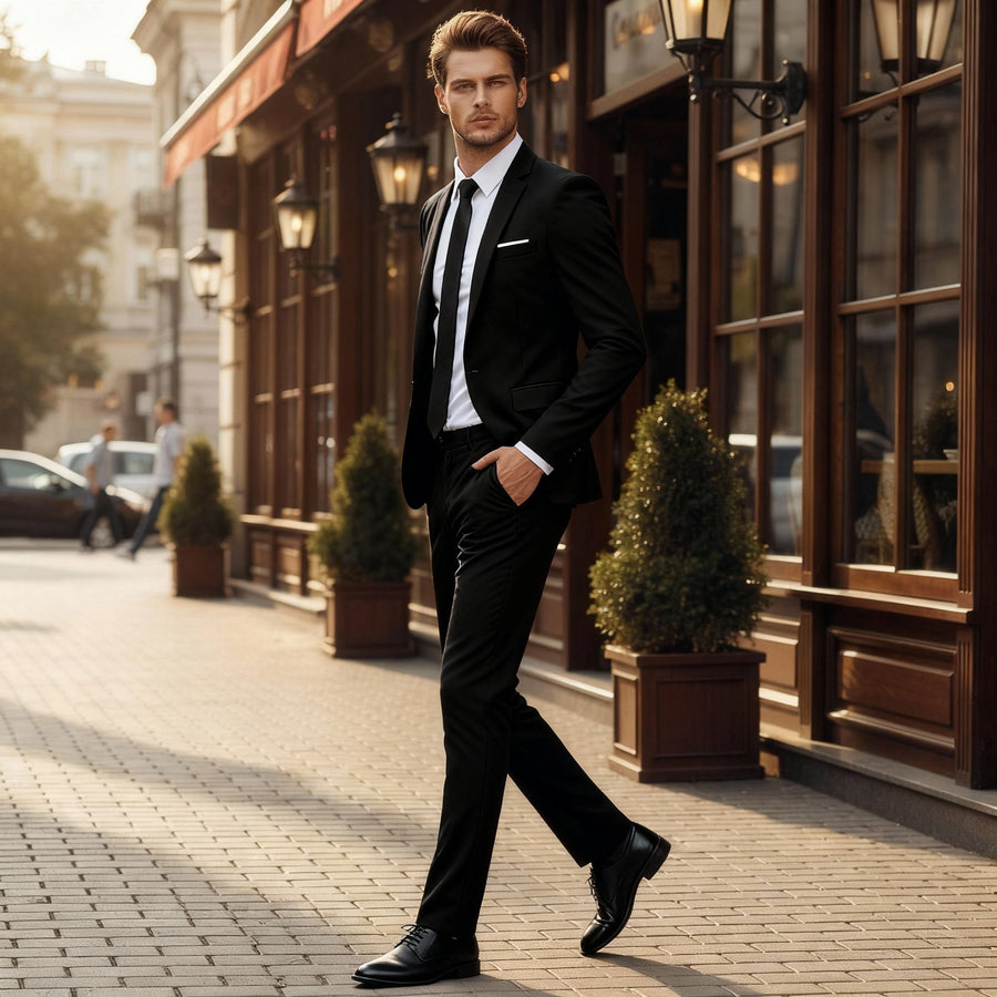 Emile Elegant Suit in Black