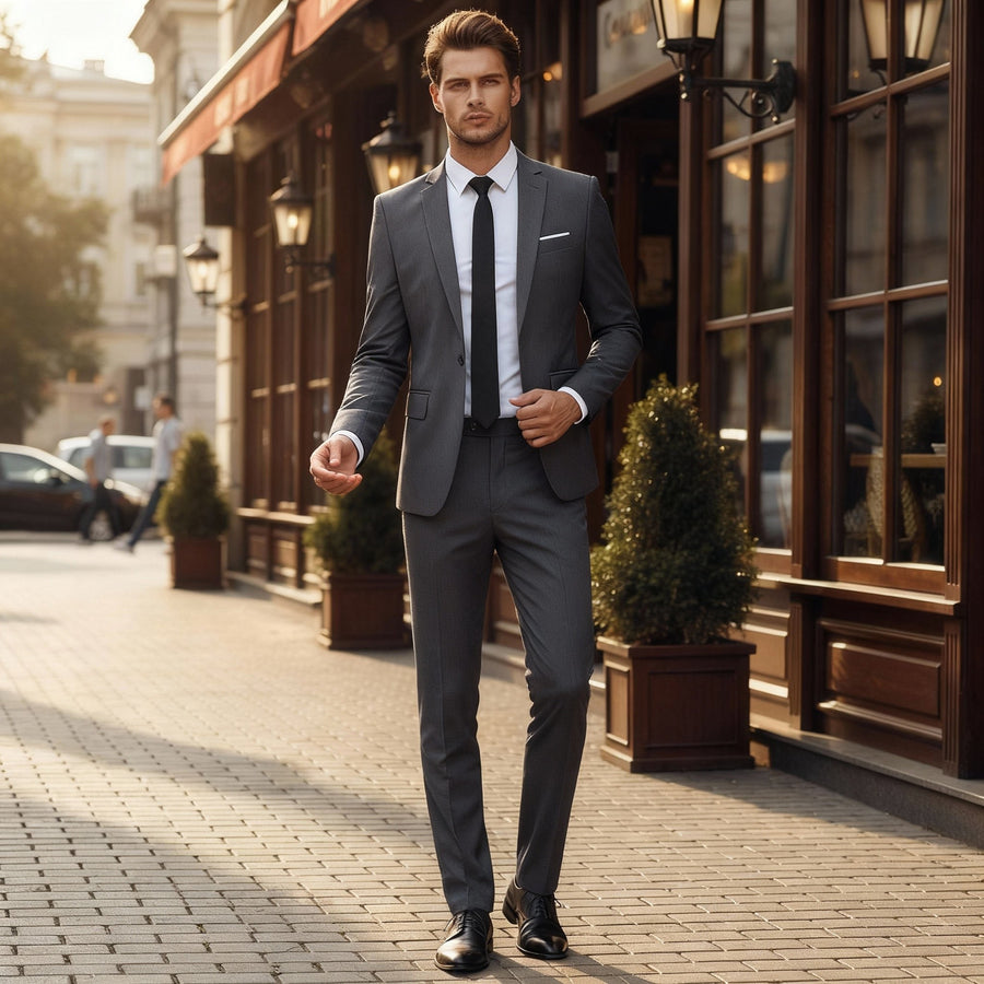 Emile Elegant Suit in Grey