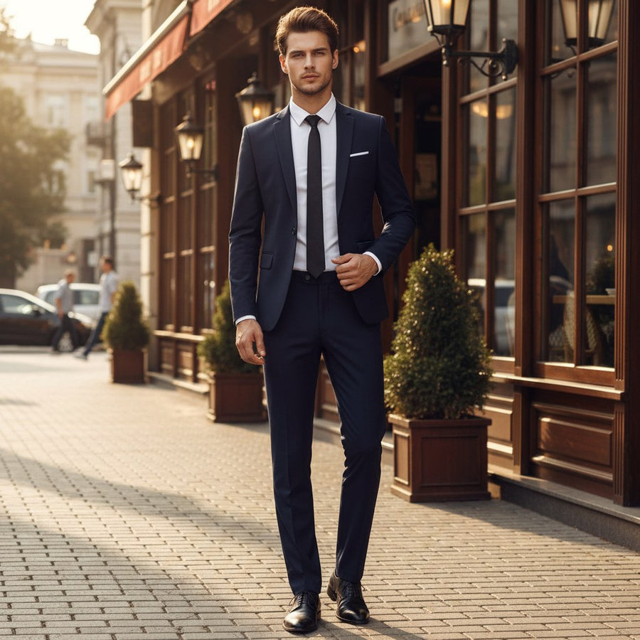Emile Elegant Suit in Navy