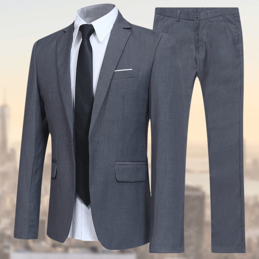 Emile Elegant Suit in Red