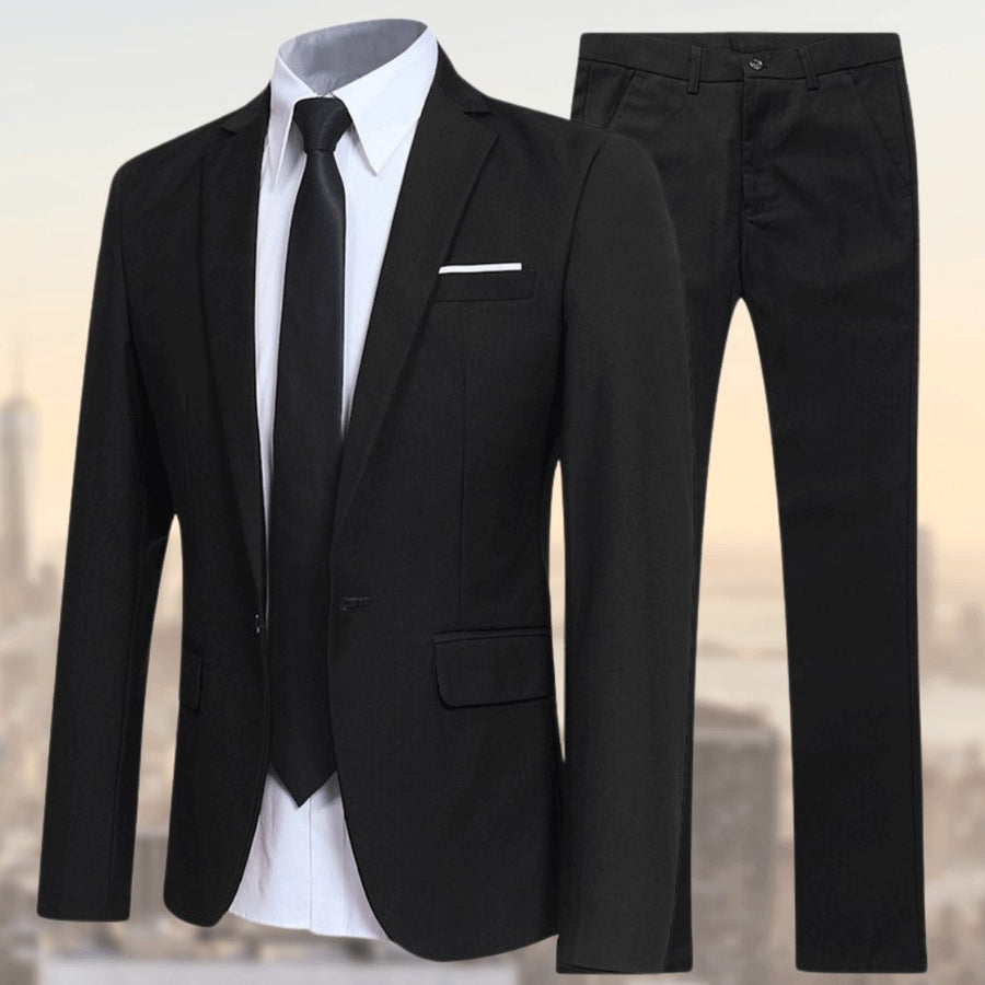 Emile Elegant Suit in Red