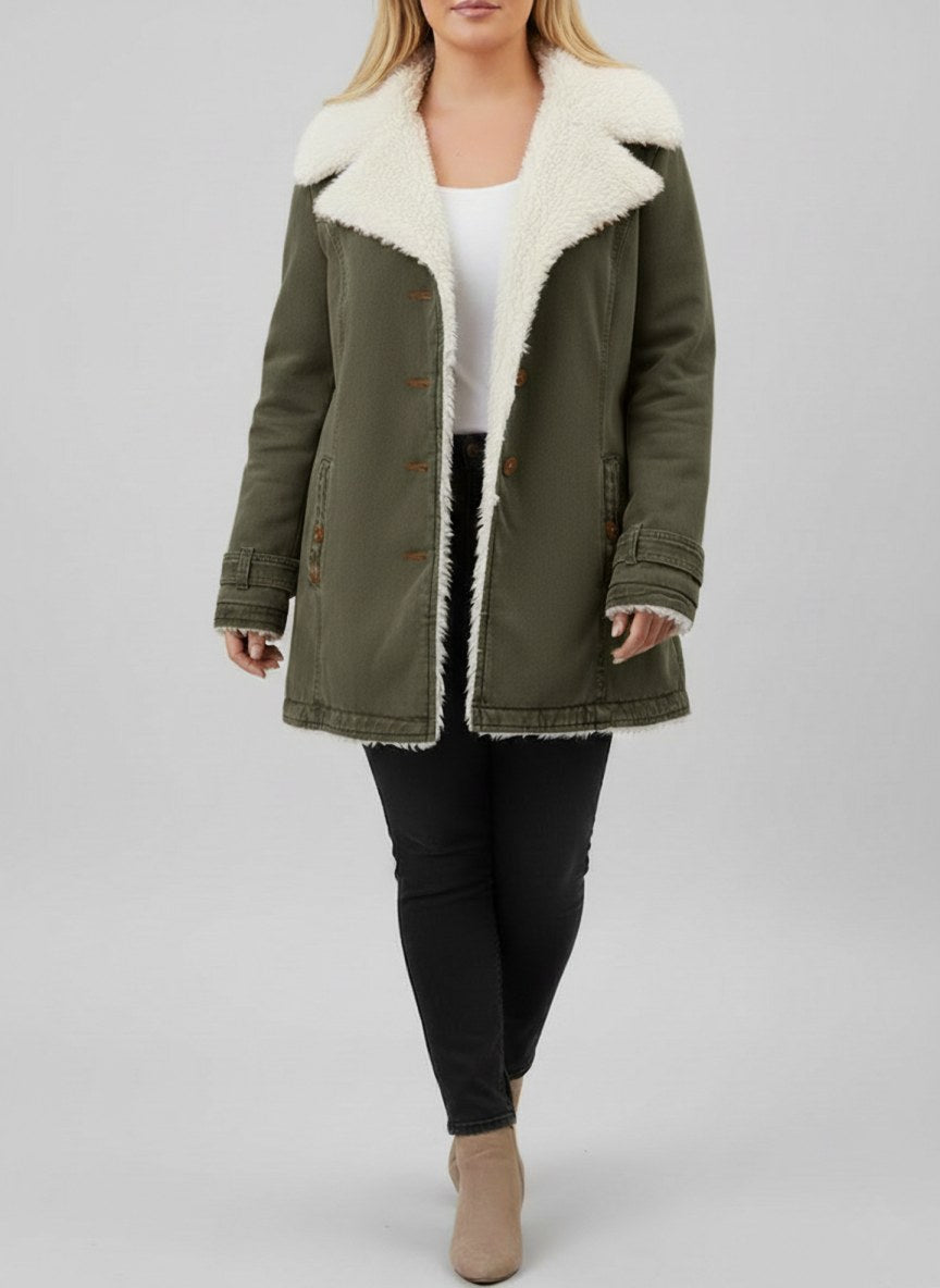 Emile Warm Jacket in Army Green
