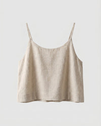 Emilia Casual Linen Top in Linen