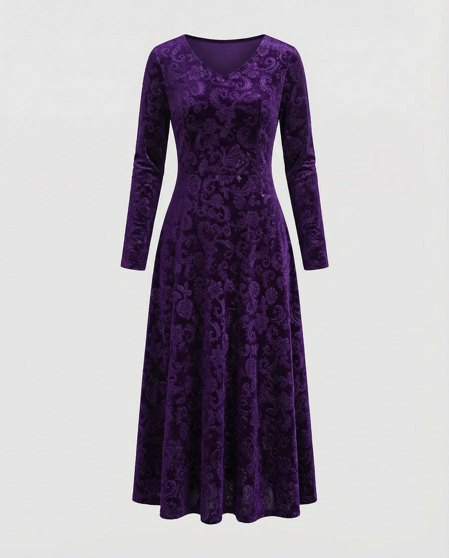 Emilia Dress in Purple