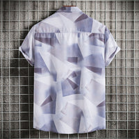 Emilia Relaxed Shirt with Short Sleeve in Multicolor