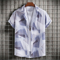 Emilia Relaxed Shirt with Short Sleeve in Multicolor