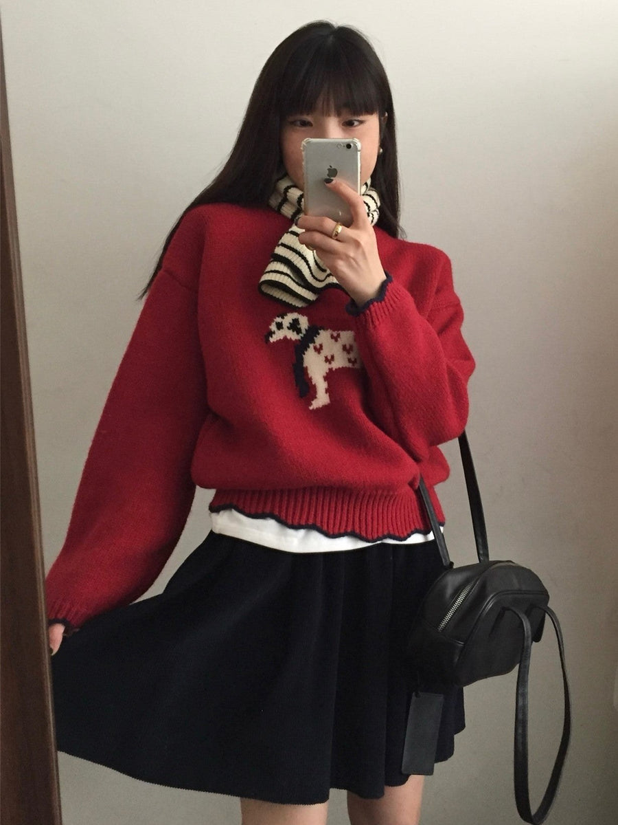 Emilia Sweater in Red