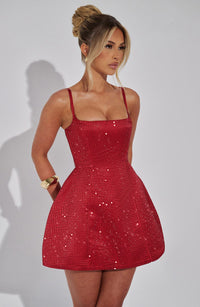 Thea Mini Dress – Red