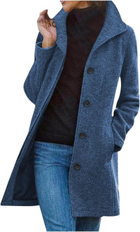 Emmeline Elegant Coat in Blue